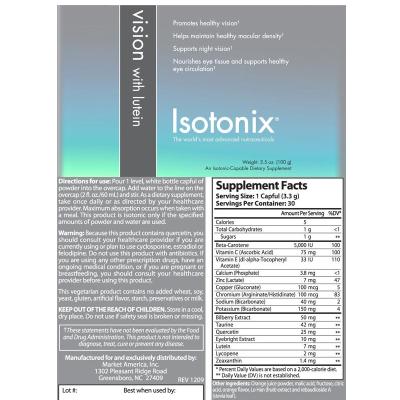 Isotonix vision with lutein.2