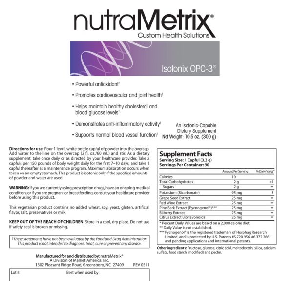 nutraMetrix Isotonix OPC-3® 300g.2