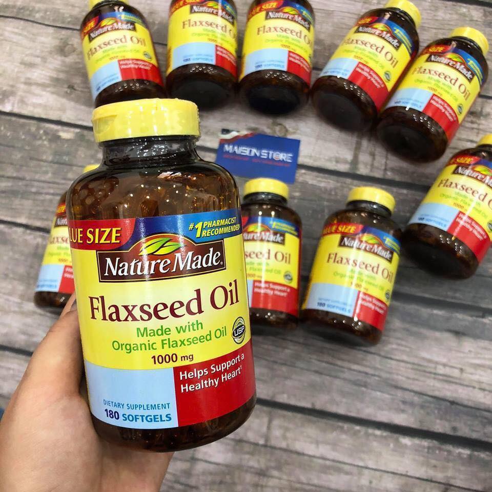 Omega 369 Flaxseed Oil Nature made 180 Viên MAISON STORE